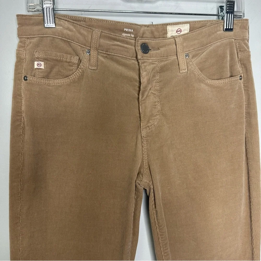 AG Adriano Goldschmied Prima Cigarette Cut Jeans In Envy Stretch Corduroy 27R - Picture 5 of 12